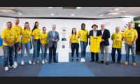 El presidente de Canarias recibe al CB Remudas Isla de Gran Canaria tras alzarse con el campeonato de Europa