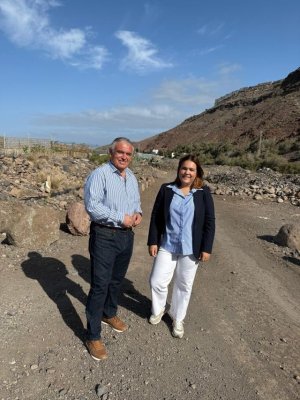La Aldea de San Nicol&aacute;s avanza en el corredor verde que conectar&aacute; el casco urbano con la playa a trav&eacute;s del barranco