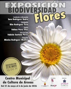 El jueves 21 de mayo se abre en Arucas la exposici&oacute;n &ldquo;Biodiversidad: FLORES&rdquo;