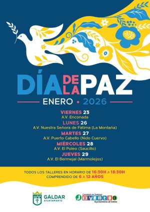 Juventud se suma al D&iacute;a Escolar por la Paz y la No Violencia con talleres en diferentes asociaciones vecinales de G&aacute;ldar