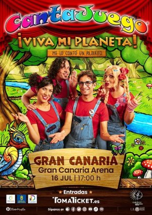 Cantajuego hará las delicias de los niños este domingo en el Gran Canaria Arena con nuevo show