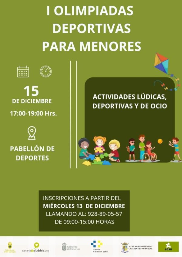La Aldea de San Nicolás organiza las I Jornadas Deportivas dirigidas a los y las menores del municipio
