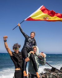 Suardiaz y Macdonald, campeones del mundo de Wingfoil Big Air en Gran Canaria