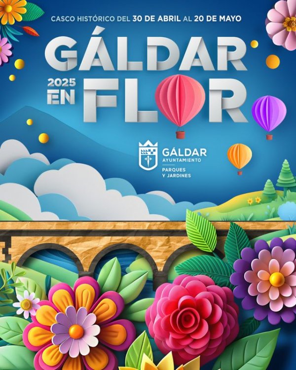 Gáldar: Las calles del casco histórico se preparan para la inauguración de ‘Gáldar en Flor’ este miércoles a las 19.30 horas