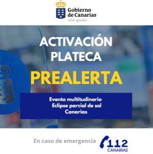 El Gobierno activa el PLATECA por evento multitudinario ante el eclipse parcial de sol en Canarias