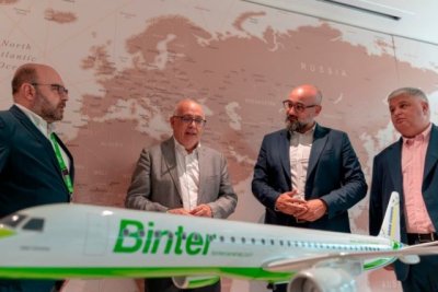 Cabildo y Binter promocionan la candidatura de Gran Canaria al Mundial de F&uacute;tbol 2030