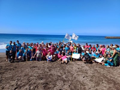 G&aacute;ldar: El proyecto Envejecimiento Activo organiza una jornada deportiva en la Playa de Sardina