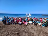 G&aacute;ldar: El proyecto Envejecimiento Activo organiza una jornada deportiva en la Playa de Sardina