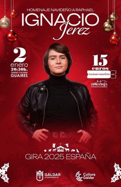 G&aacute;ldar rinde homenaje navide&ntilde;o a Raphael con la actuaci&oacute;n de Ignacio Jerez