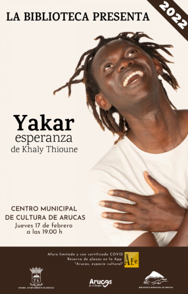 Khaly Thioune presenta en la Biblioteca de Arucas su libro 'Yakar'
