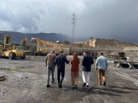 El Hierro: Rosana Meli&aacute;n supervisa la fabricaci&oacute;n de elementos prefabricados que se usar&aacute;n en la ejecuci&oacute;n de Pie de Bascos