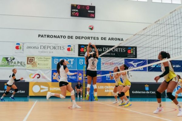Voleibol Superliga Femenina 2: El Arona Voley no puede con Voley Playa Madrid y suma su primera derrota de la temporada como local