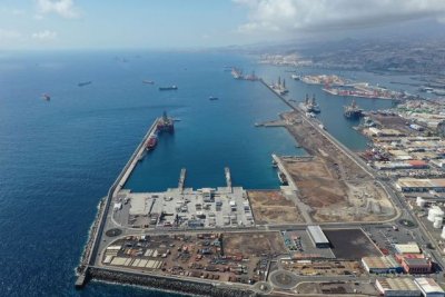 Variaci&oacute;n del tr&aacute;fico total interanual de diciembre 2023-2022, para los Puertos de Las Palmas