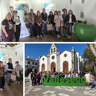 Valleseco recibe al alumnado del IES Ba&ntilde;aderos-Cipriano Acosta dentro del programa Erasmus+