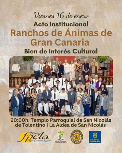 El Ayuntamiento de La Aldea de San Nicol&aacute;s reconoce a los Ranchos de &Aacute;nimas de Gran Canaria como Bien de Inter&eacute;s Cultural