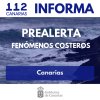 El Gobierno actualiza la situaci&oacute;n y mantiene la prealerta por fen&oacute;menos costeros en Canarias