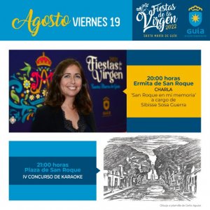 La charla ‘San Roque en mi memoria’ a cargo de Sibisse Sosa Guerra, este viernes, a las 20:00 horas