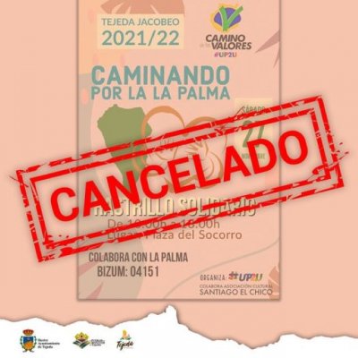 Tejeda: Suspendido por las lluvias el Rastrillo Solidario &quot;Caminando por La Palma&quot; previsto para mañana