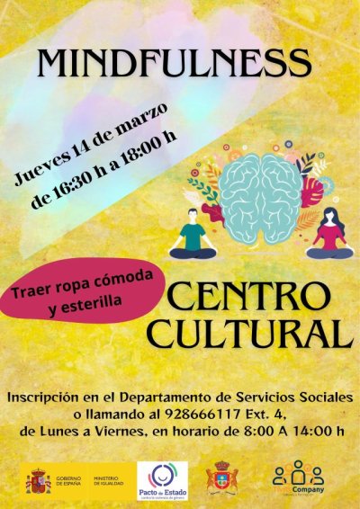 Artenara: El próximo jueves 14 de marzo de 16:30 a 18:00 horas en el Centro Cultural habrá Mindfulness