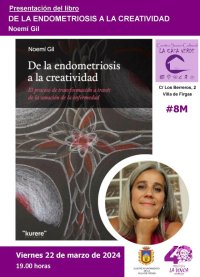La Villa de Firgas acoge la presentaci&oacute;n del libro &ldquo;De la endometriosis a la creatividad&rdquo;, de Noem&iacute; Gil, el 22 de marzo