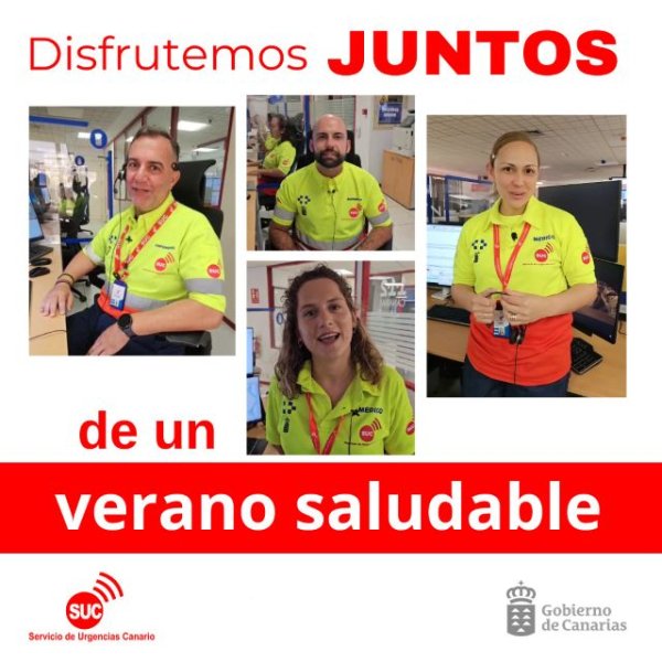 El Servicio de Urgencias Canario inicia su campaña en redes sociales para disfrutar de un verano saludable