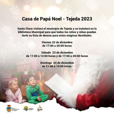 Tejeda: El próximo fin de semana se instalará la &#039;Casa de Papá Noel, Tejeda 2023&#039;