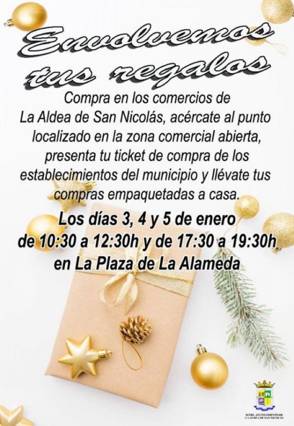 La Aldea:  Campaña de Navidad &#039;Compra cerca, llegaremos lejos&#039; con empaquetado de tus regalos