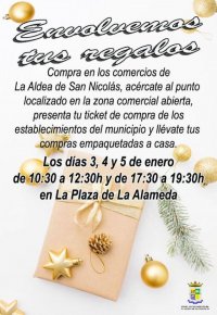 La Aldea:  Campaña de Navidad &#039;Compra cerca, llegaremos lejos&#039; con empaquetado de tus regalos