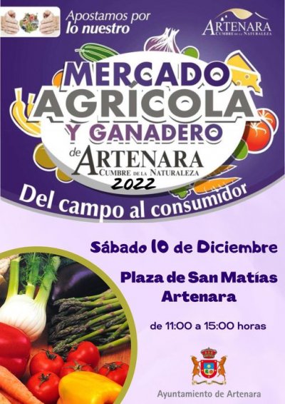 Artenara: Este sábado vuelve el Mercado Agrícola y Ganadero