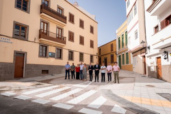Cabildo y Ayuntamiento de G&aacute;ldar culminan la mejora de la calle Faic&aacute;n Guanache para reforzar su accesibilidad