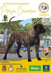 III Concurso Monográfico del Presa Canario municipio de Valleseco