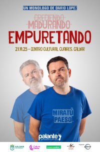 Gáldar: Darío López presenta en el Centro Cultural Guaires su nuevo monólogo 'Empuretando'