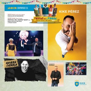 Kike P&eacute;rez y Omayra Cazorla actuar&aacute;n este domingo en Gu&iacute;a dentro del Festival del Humor &lsquo;Xayo&rsquo;