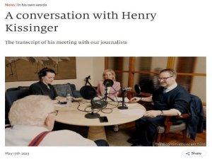 Los cinco puntos principales de la entrevista de Kissinger sobre el orden mundial emergente