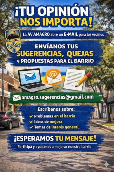 G&aacute;ldar: Tu voz cuenta: la AV &ldquo;Amagro&rdquo; de Barrial abre un canal para escuchar a los vecinos