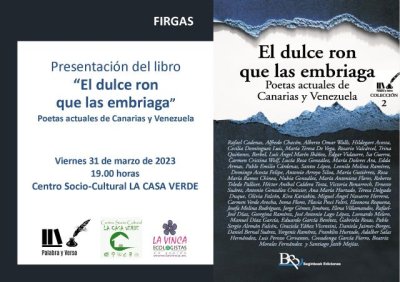 Villa de Firgas: Presentación del libro “El dulce ron que las embriaga”, en la Casa Verde