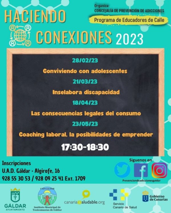 Gáldar: El programa &#039;Educadores de Calle&#039; llevará a cabo charlas que fomentan la conexión entre los participantes y su comunidad
