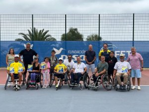 José Guerra y Mar Díaz campeones de Gran Canaria de tenis en silla de ruedas