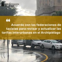 Transportes acuerda con las federaciones de taxistas la revisión de las tarifas interurbanas en el Archipiélago