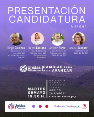 &#039;Unidas Sí Podemos&#039; se presenta en Gáldar