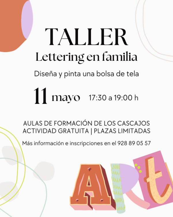 El Ayuntamiento de La Aldea de San Nicolás abre las inscripciones para participar en el taller de lettering en familia