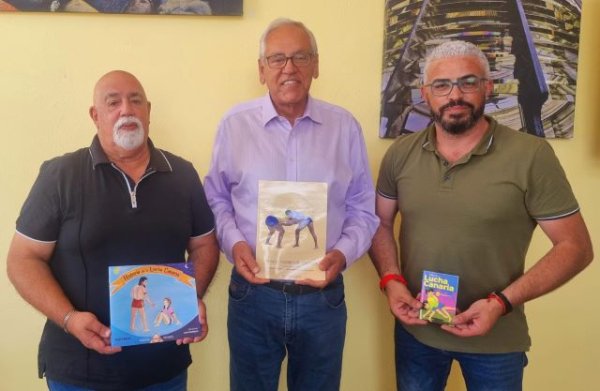 El Ayuntamiento de San Bartolomé de Tirajana y la Federación de Lucha Canaria de Gran Canaria celebran una reunión de trabajo
