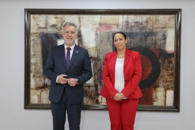 &Aacute;ngel V&iacute;ctor Torres recibe a la nueva c&oacute;nsul del Reino de Marruecos en Canarias