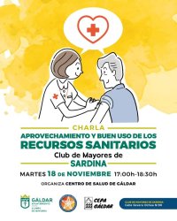 Gáldar: Charla informativa: “Aprovechamiento y buen uso de los recursos sanitarios” dirigida a personas mayores
