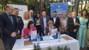 Un paso más en la reconstrucción de las escuelas arrasadas por el volcán