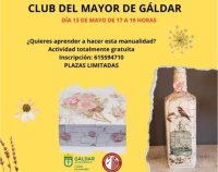 G&aacute;ldar: El Club del Mayor acoge el 13 de mayo un taller de manualidades