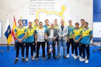 Recepción del Cabildo de Gran Canaria al MolinaSport, campeón europeo de Hockey Línea