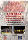 Artenara: Gran Batalla de Flores que tendr&aacute; lugar este Viernes a las 21:00 horas en la Plaza de San Mat&iacute;as