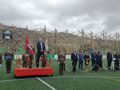 Santa Br&iacute;gida acoge una emotiva Jura de Bandera para personal civil