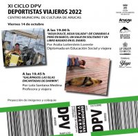 Arucas: XI edici&oacute;n del ciclo &ldquo;Deportistas viajeros. El mundo en una mochila&rdquo;